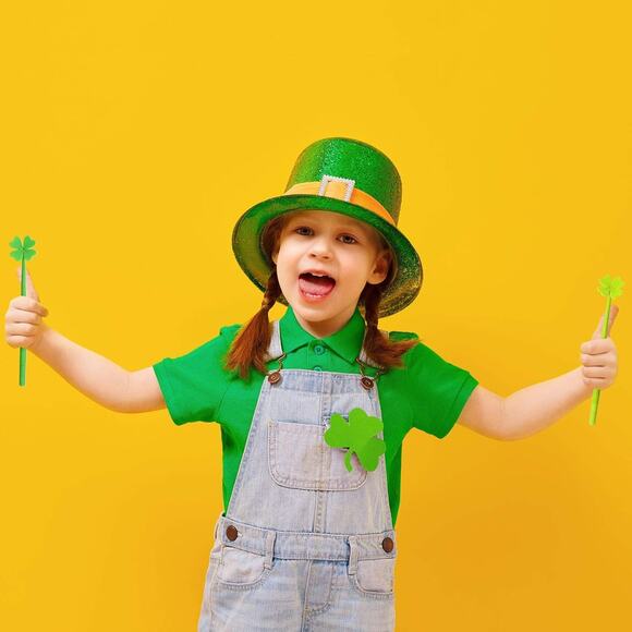 16 Pcs St. Patrick's Day Ballpoint Pens – 0.5mm Black Gel Ink – Shamrock & Green - Picture 7 of 7